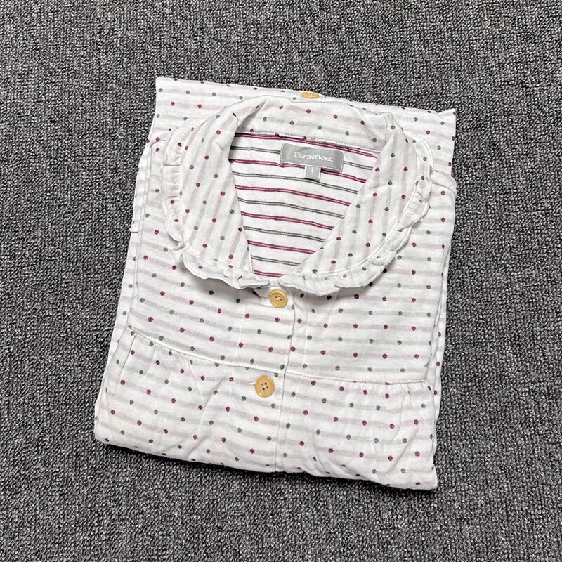 일일 싱글 XINSONWU 더블 레이어 자카드 산모 모유 수유 가정 의류 모유 수유 감금 의류 잠옷