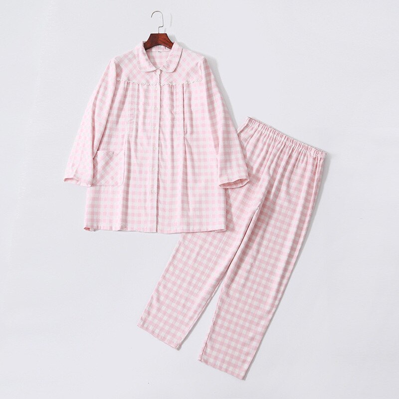 봄 가을 산모 수유복 산후 수유복 산모 잠옷 세트 긴팔 바지 겨울 순면 플란넬