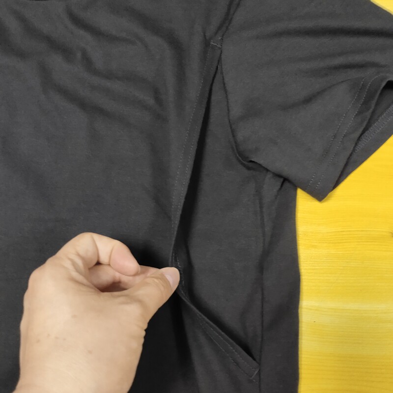 데일리 싱글 여름 얇은 수유 탑 세련된 스플라이싱 핫맘 반팔 나들이 모유 수유 티셔츠