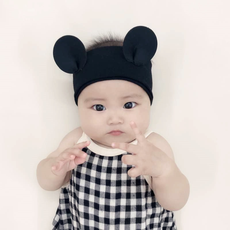 0-3个系带红色蝴蝶结鼠年帽子