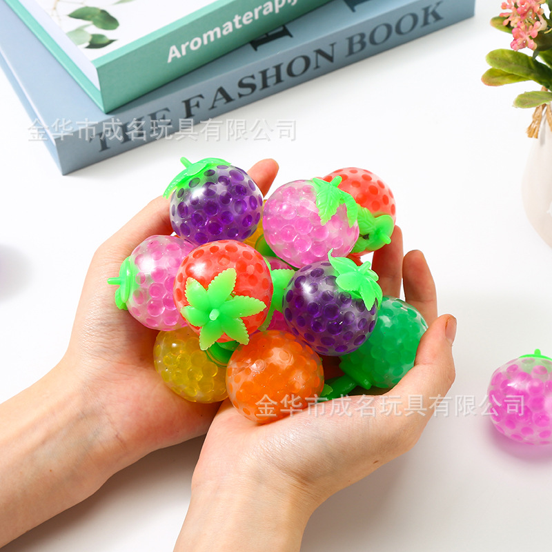 跨境热销仿真水果蔬菜橘子桔子捏捏乐发泄球儿童小玩具解压厂家批