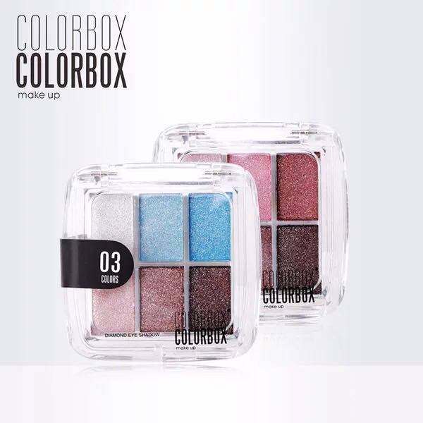 colorbox钻石眼影盘6色超闪珠光亮片修容防水持久不晕染日常妆女