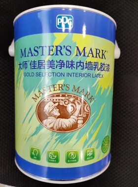 正品大师佳居美内墙乳胶漆面漆5L一等品哑光水性墙面漆室内环保