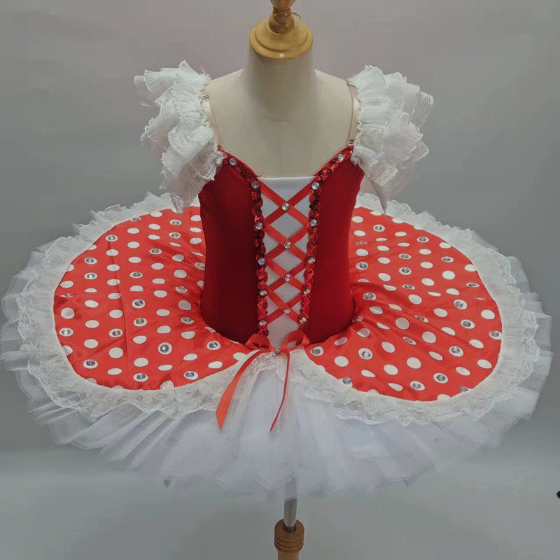 儿童樱桃萝卜芭蕾舞演出服TUTU裙女童芭蕾舞蓬蓬纱裙裙表演服装新