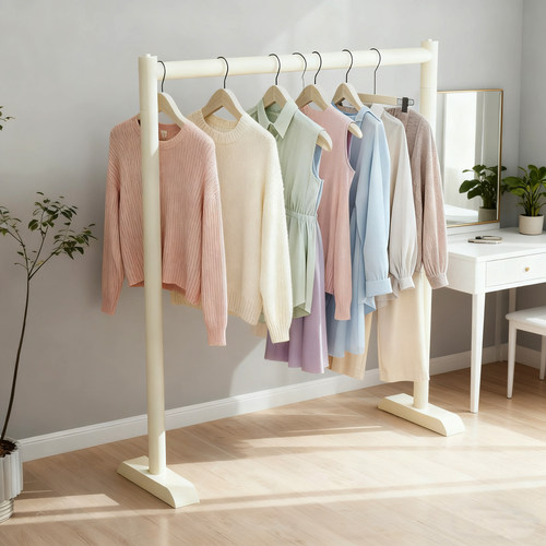 窄边晾衣架落地式家用卧室挂衣架