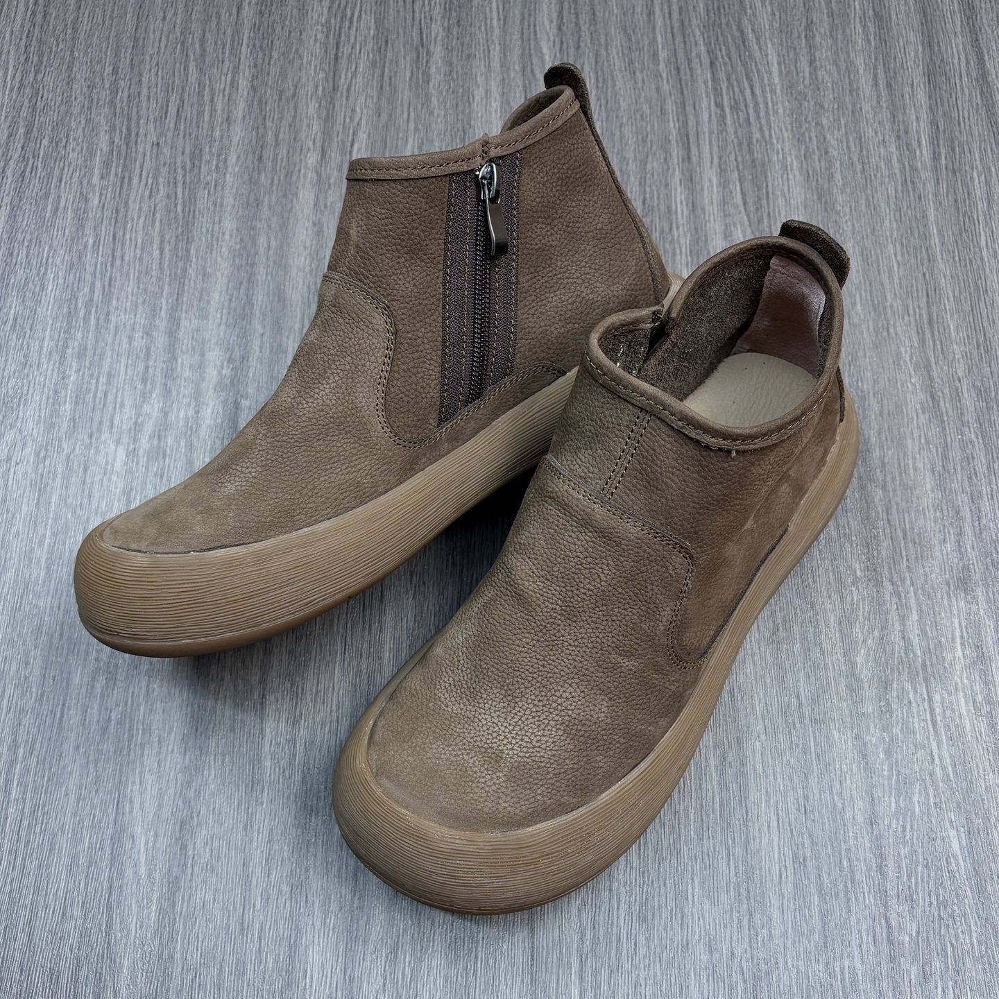 外贸真皮马丁靴男秋冬加绒英伦男靴百搭圆头爸爸鞋中帮切尔西短靴