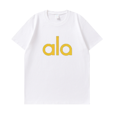 纯棉短袖情侣T恤宽松透气字母