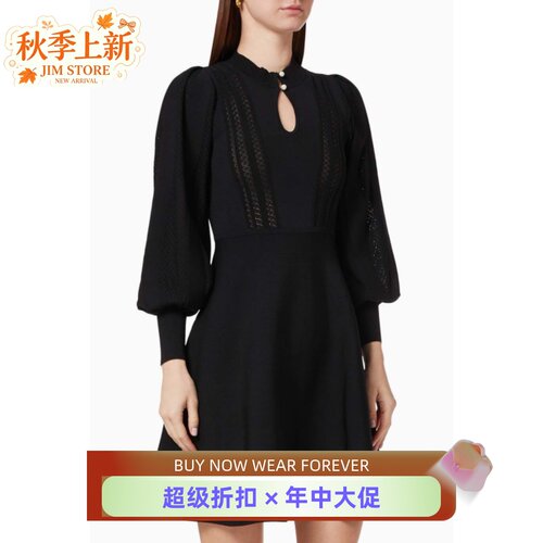 PhaseEight黑色针织裙气质英伦风