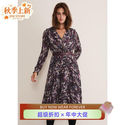 PhaseEight长袖百褶裙大气百搭