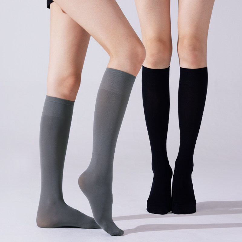 黑色小腿袜女JK长筒袜微压显瘦天鹅绒春秋半截长腿及膝加长中筒袜,女士内衣/男士内衣/家居服,长筒袜,淘宝优惠券,粉丝福利购,淘宝优惠卷