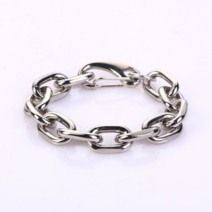 ins冷淡风粗链条百搭铁嘻哈暗黑酷蹦迪手链情侣男女百搭