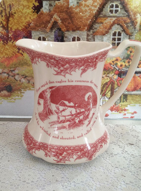 外贸圣诞餐具Johnson brothers水升茶壶咖啡具大汤锅插花花瓶装饰