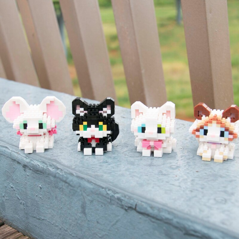 2026猫咪小狗动物哈士奇橘猫益智积木拼装六一儿童节玩具女孩礼物,玩具/童车/益智/积木/模型,普通塑料积木,淘宝优惠券,粉丝福利购,淘宝优惠卷