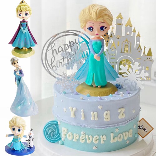 爱莎公主女孩雪花城堡插牌插件