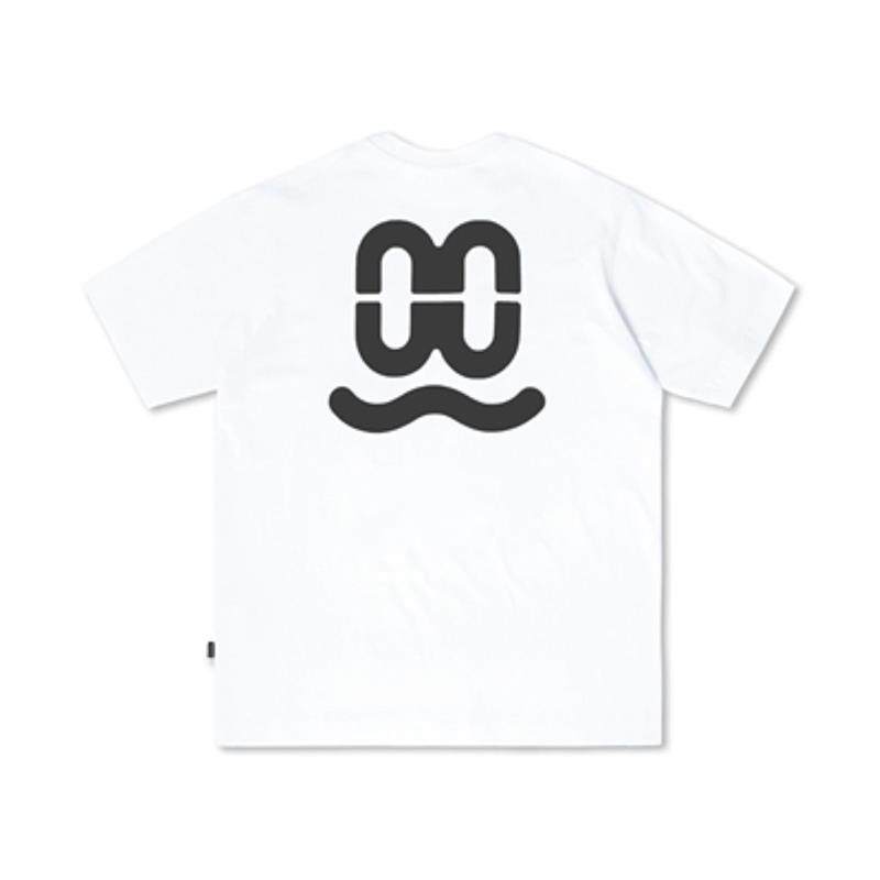 whoosis(monkey系列)发泡logo短袖t恤纯棉打底宽松休闲男情侣潮