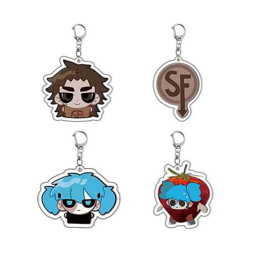 sallyface周边俏皮脸亚克力钥匙