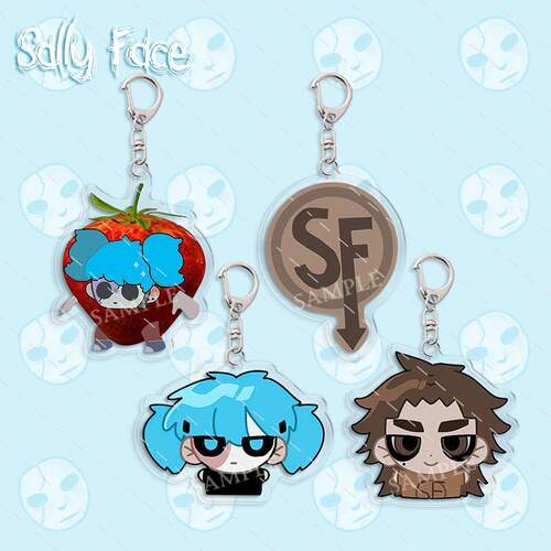 sallyface周边俏皮脸亚克力钥匙