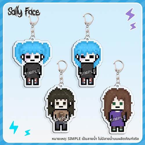 像素风sallyface周边俏皮脸亚克