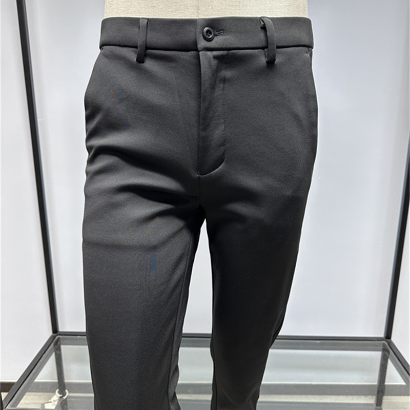 加绒加厚！绵羊毛中腰直筒休闲裤