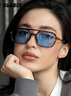 防紫外线方形框男女太阳镜墨镜