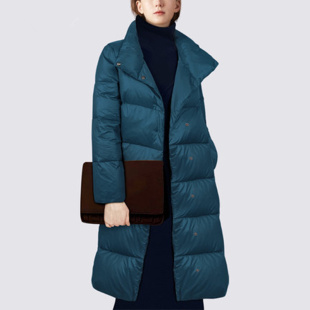 魅斑时尚气质加厚羽绒服女中长款2020冬季新款大码宽松羽绒大衣潮
