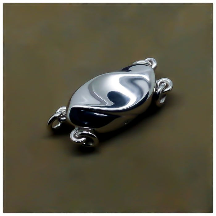 臻怡s925银双排枕头插杆珍珠扣