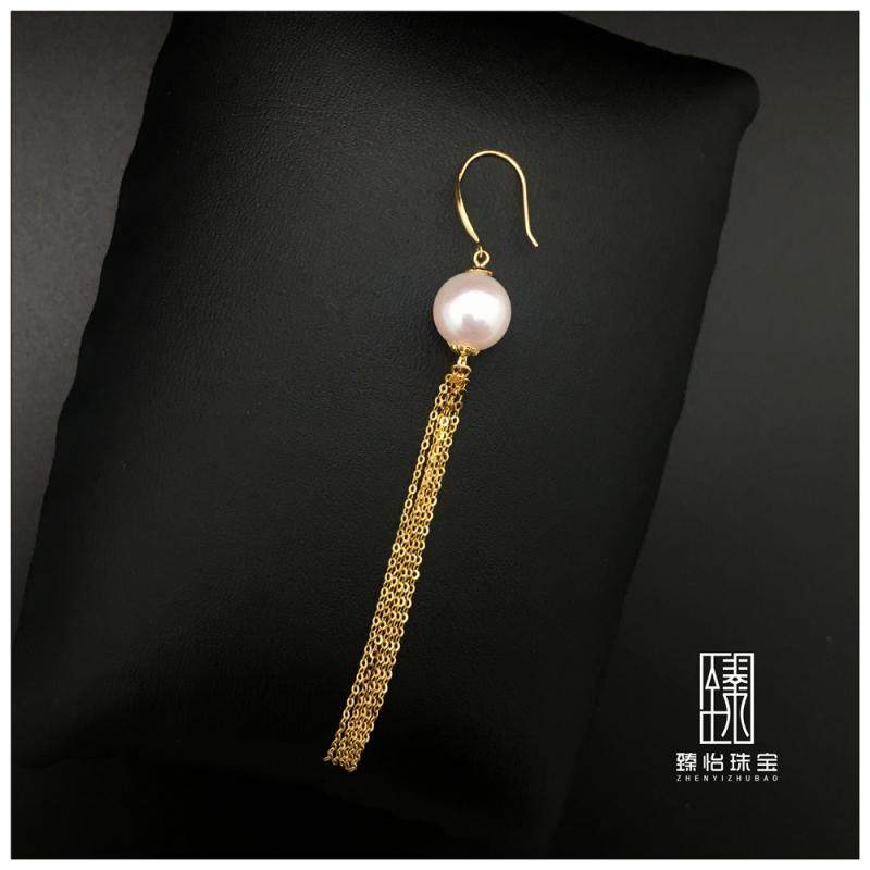 【臻怡】18k金耳线灯笼流苏耳线女耳环耳饰珠盘流苏耳线定制款1对,珠宝/钻石/翡翠,耳饰,淘宝优惠券,粉丝福利购,淘宝优惠卷