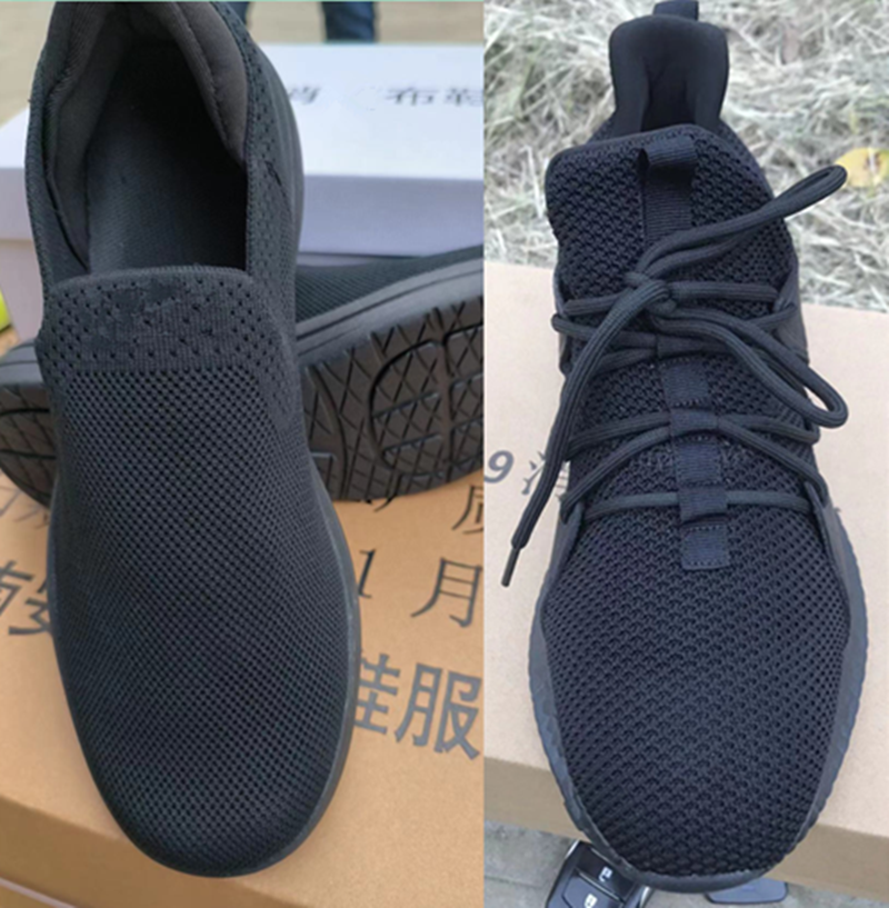 际华3544布鞋男正品剑桥黑色一脚蹬透气飞织鞋软底春秋防滑作训鞋