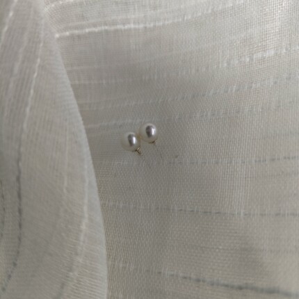 买一送一！！冲量款s999足银珍珠耳钉防过敏