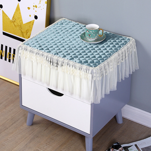 蕾丝小桌子遮尘罩防晒防油床头柜罩床头罩蕾丝遮尘套床头柜盖布套