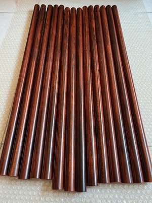 小叶紫檀原木老料圆木棒把玩棍健身棍！新疆西藏不包邮