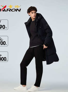 雪伦2025新款羽绒服冬季工装长款男女同款加厚鹅绒都市绒域