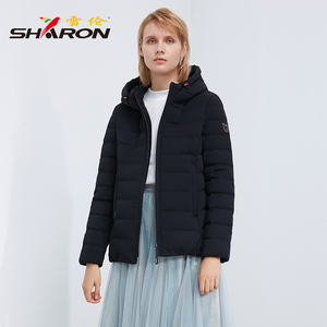 SHARON/雪伦轻薄轻便连帽修身短款羽绒服11331