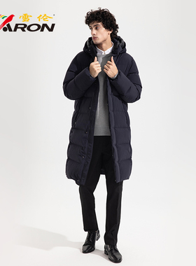 SHARON/雪伦大被子羽绒服冬季新男高蓬松长款鹅绒加厚外套