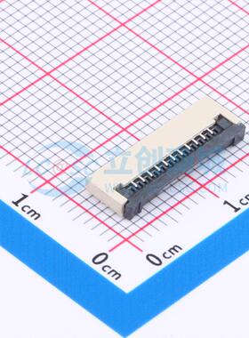 FPC-1.0FX-11PWCR-H20 1.0MM 11P 卧贴 翻盖式 FFC/FPC连接器