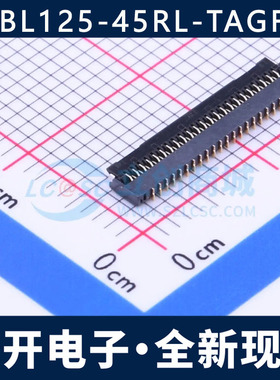 BL125-45RL-TAGF 0.3MM 45P 翻盖下接 双排错位脚 FFC/FPC连接器