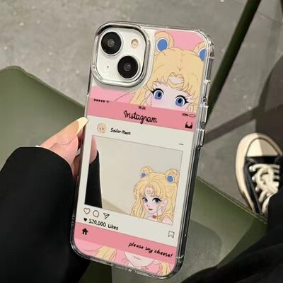 2024新款高档高级外壳美少女战士补妆镜适用于iPhone15promax手机壳14少女12pro个性xr高颜值保护套