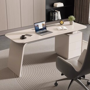 新款 烤漆书桌轻奢老板桌简约现代美容院电脑桌医美咨询办公桌书房