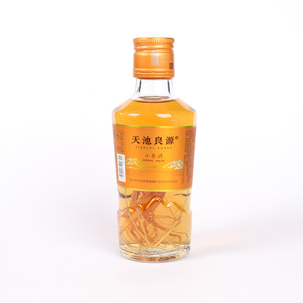 小参酒吉林人参酒鲜参泡酒粮食酒天池良源 小瓶装165ml单支