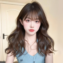 假发女中长发仿真自然全头套新款时尚长卷发大波浪日常整顶假发套