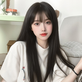 假发女长发自然全头套彷真发夏天薄款 减龄无痕黑长直发整顶假发套