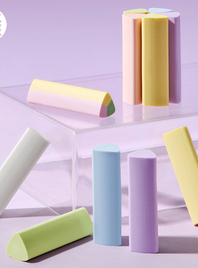 三年二班 擦的干净三角橡皮铅笔可擦小学生专用擦字成线擦拭成条无屑不留痕2B少屑大橡皮幼儿园专用文具