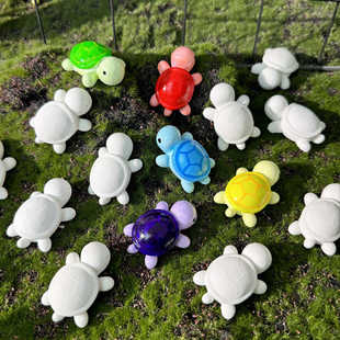 小乌龟香薰石膏娃娃白胚涂色手工DIY涂鸦玩具幼儿园学生小礼品