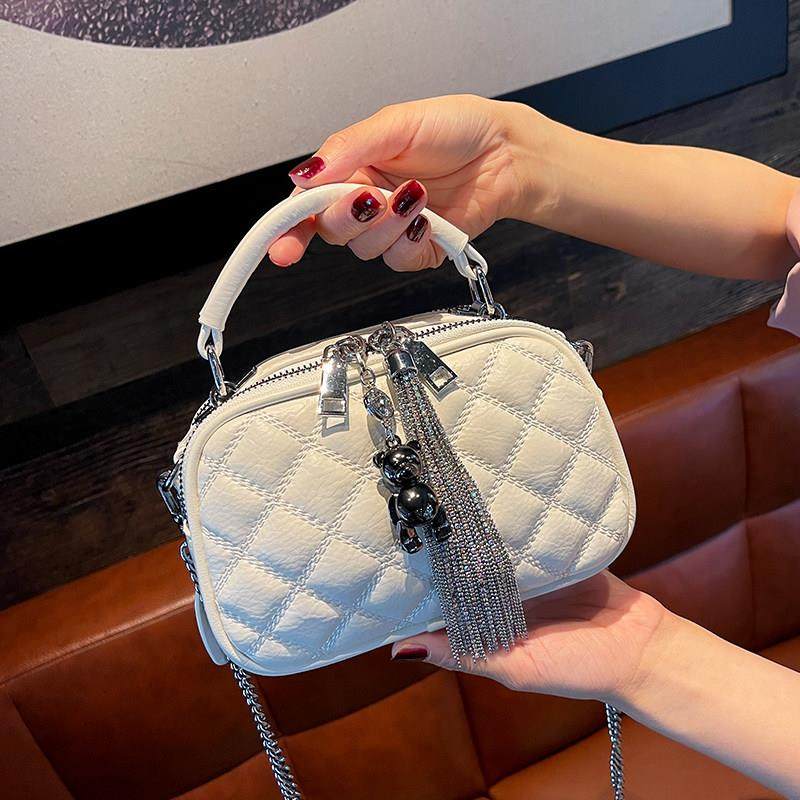 菱格斜挎小包2025新款百搭洋气链条小方包女斜挎手提包迷你手机包,箱包皮具/热销女包/男包,小方包,淘宝优惠券,粉丝福利购,淘宝优惠卷