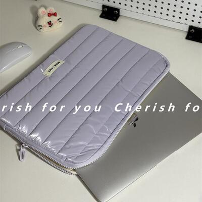 亮面笔记本电脑包使用华为matebook14s苹果MacBook13.6m2保护套iPad内胆包联想小新air15电脑包女2025款