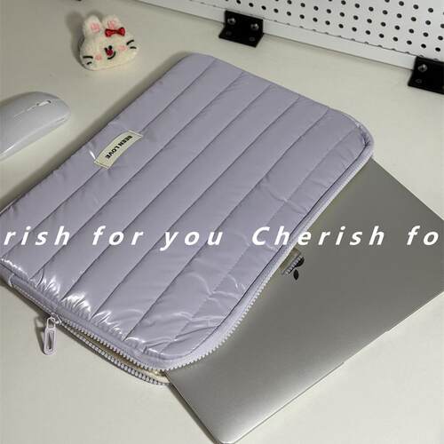 亮面笔记本电脑包使用华为matebook14s苹果MacBook13.6m2保护套iPad内胆包联想小新air15电脑包女2025款