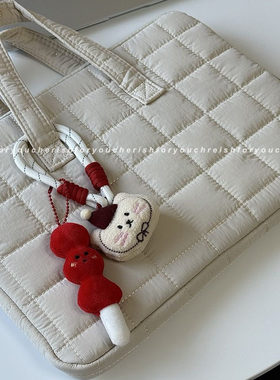 韩国ins手提电脑包苹果MacBook14寸笔记本收纳包平板11寸内胆包高级感通勤减震电脑包