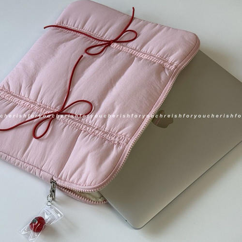 少女心macbook内胆包14寸电脑内胆包防摔防震iPad平板内胆包适用于华为matebook14女士韩系电脑包送挂坠