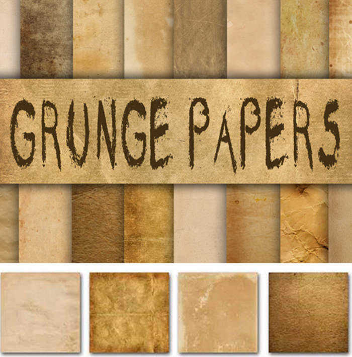 P0758高清PS设计素材 复古泛黄旧纸张纹理背景图jpg格式
