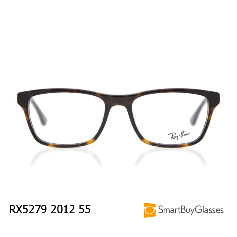 rayban眼镜雷朋玳瑁方框眼镜架男女简约板材镜框 RX5279
